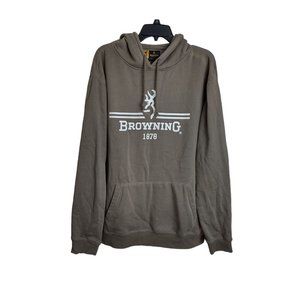 Browning Logo hoodie sweater men's X-Large Mudslide